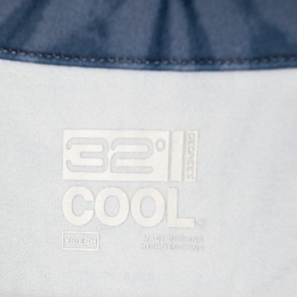 32 DEGREES Blue Tie Dye Lightweight Athletic Quarter Zip Jacket - Size XS - NWT - Picture 3 of 9